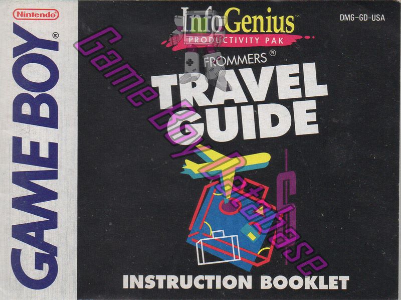 InfoGenius Frommer's Travel Guide USA Front of the booklet