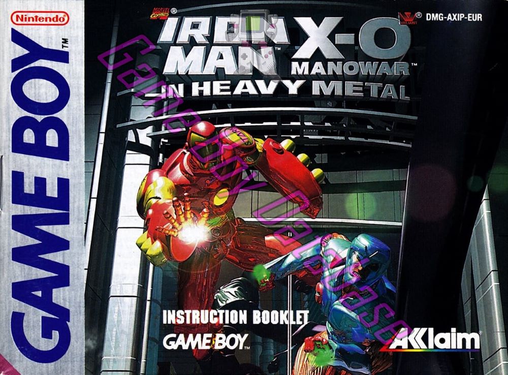 Iron Man X-O Manowar in Heavy Metal EUR Front of the booklet