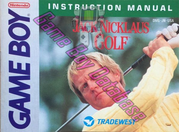 Jack Nicklaus Golf USA Front of the booklet