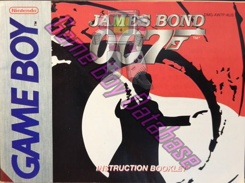 James Bond 007 AUS Front of the booklet