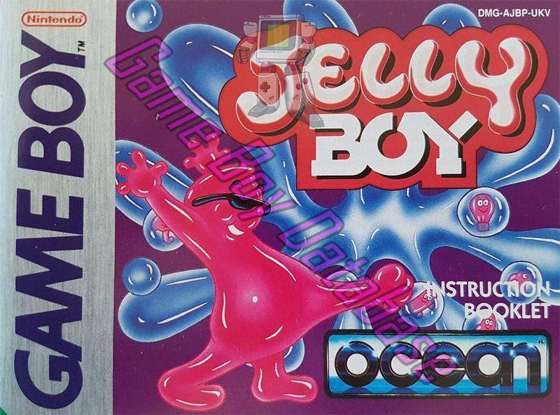 Jelly Boy UKV Front of the booklet