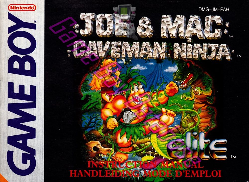 Joe & Mac Caveman Ninja FAH Front of the booklet