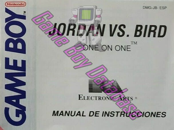 Jordan vs Bird One on One ESP Front of the booklet