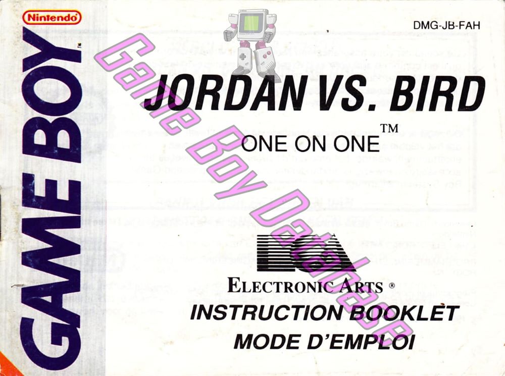 Jordan vs Bird One on One FAH Front of the booklet