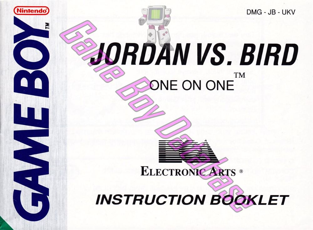 Jordan vs Bird One on One UKV Front of the booklet