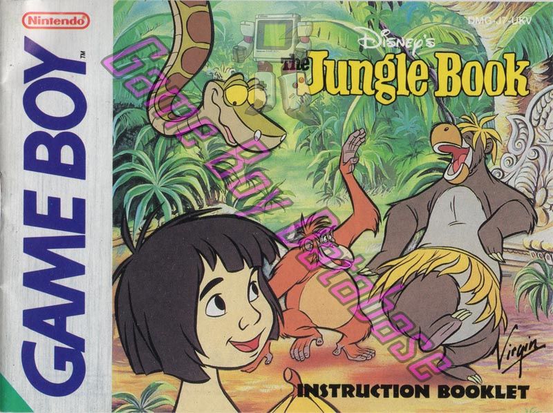 Jungle Book (Disney’s the) UKV Front of the booklet