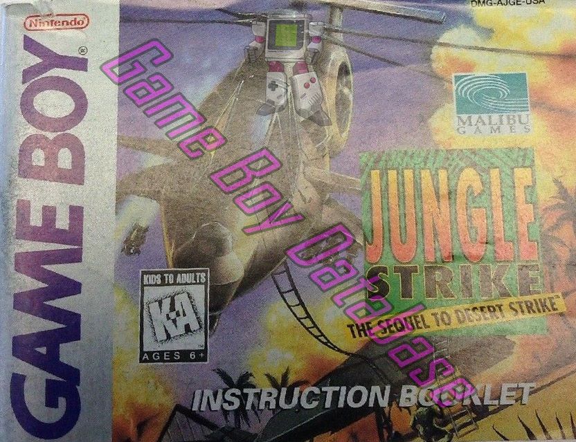 Jungle Strike USA Front of the booklet