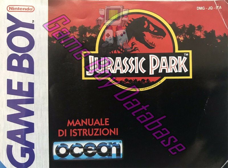 Jurassic Park ITA Front of the booklet