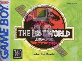 Jurassic Park the Lost World EUR Front of the booklet