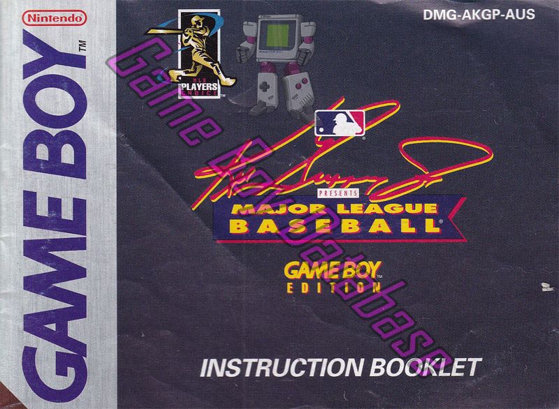 Ken Griffey Jr Presents Major League Baseball AUS Front of the booklet