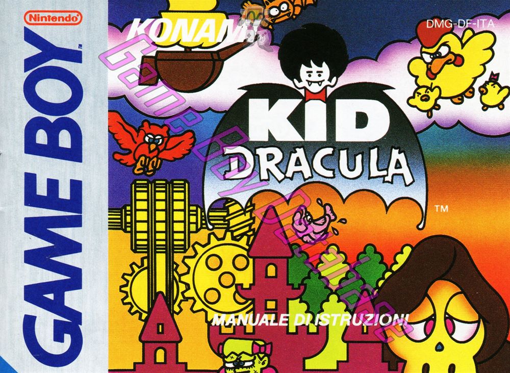 Kid Dracula ITA Front of the booklet