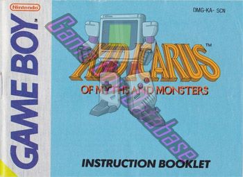 Kid Icarus of Myths and Monsters SCN Front of the booklet