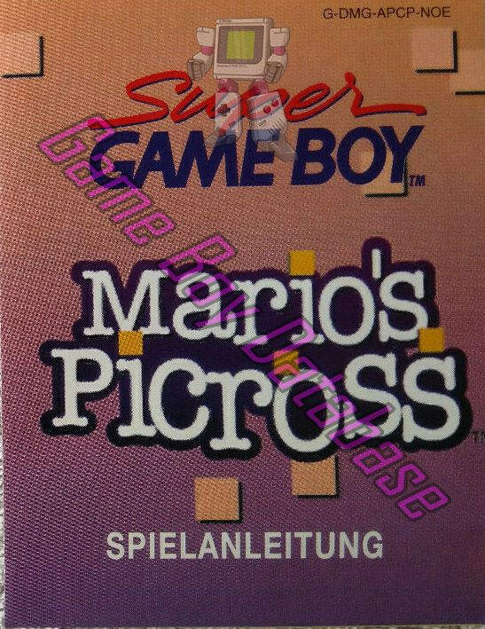 Mario's Picross NOE Posters