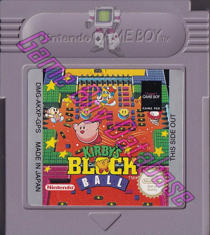 Kirby's Block Ball GPS Cartridge