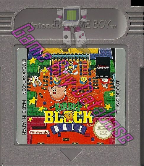 Kirby's Block Ball SCN Cartridge