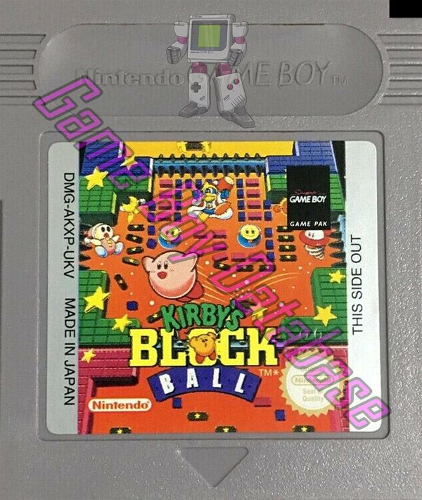 Kirby's Block Ball UKV Cartridge