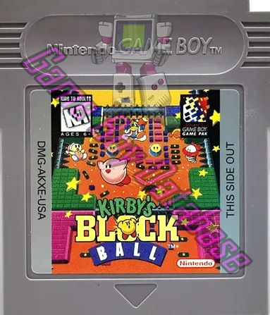 Kirby's Block Ball USA Cartridge