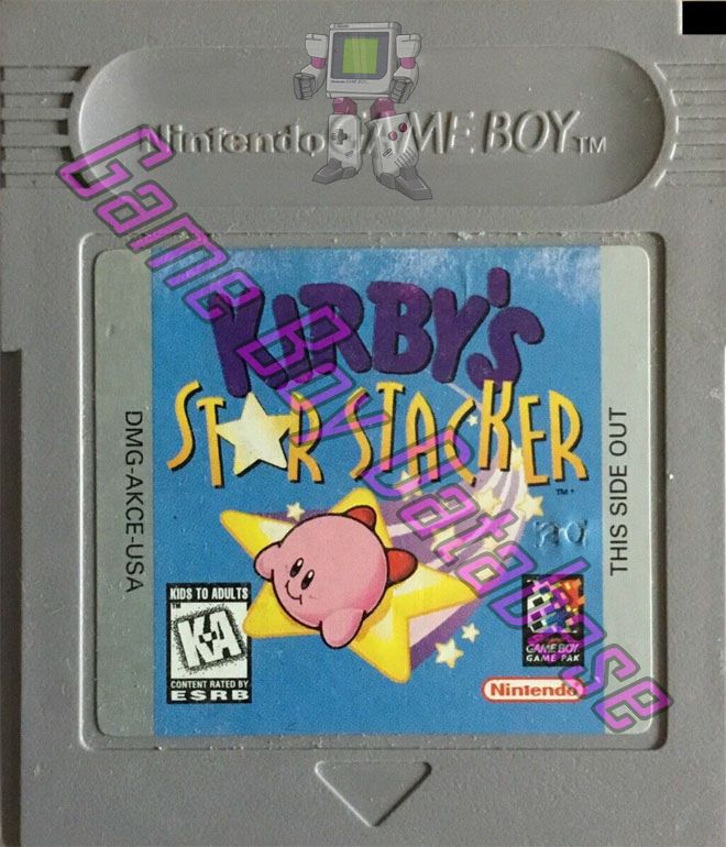 Kirby's Star Stacker USA Cartridge