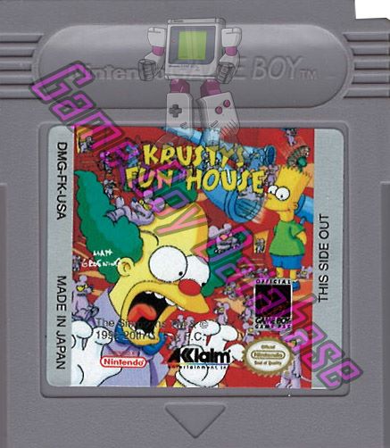 Krusty's Fun House USA Cartridge