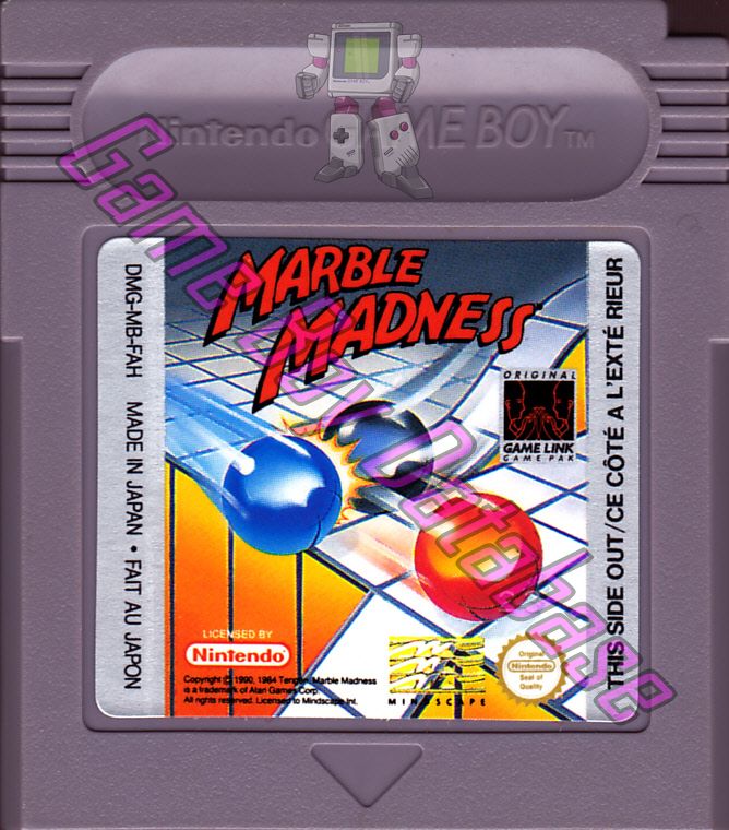 Marble Madness FAH Cartridge