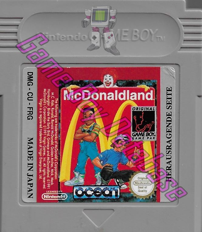 Mc Donaldland FRG Cartridge