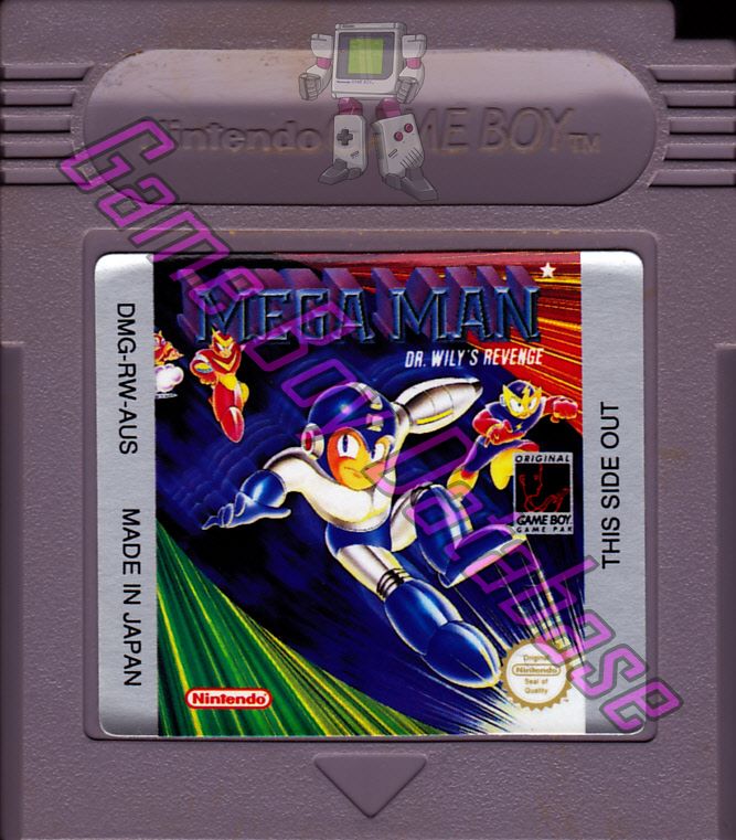 Mega Man Dr. Wily's Revenge AUS Cartridge