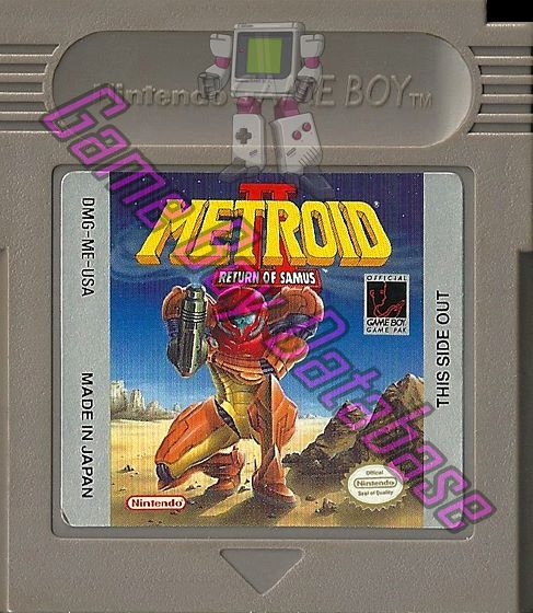 Metroid II Return of Samus USA Cartridge