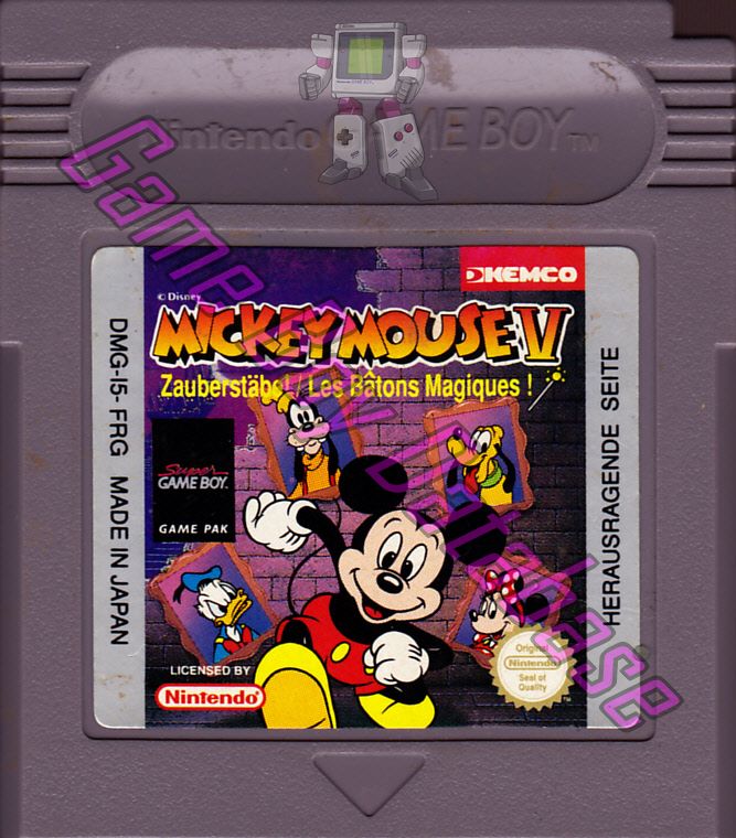 Mickey Mouse V - Zauberstabe - Les batons magiques FRG Cartridge