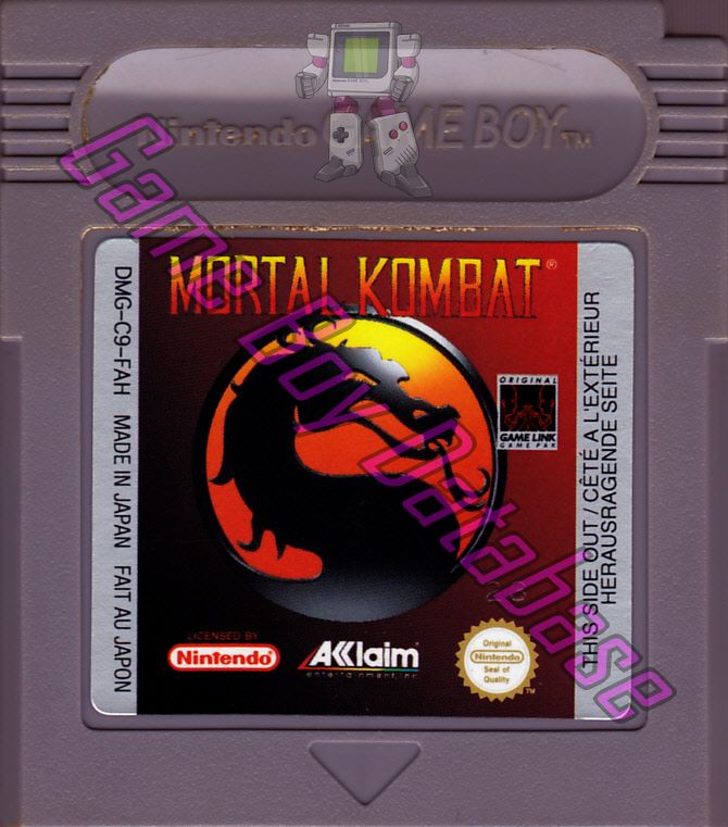 Mortal Kombat FAH Cartridge