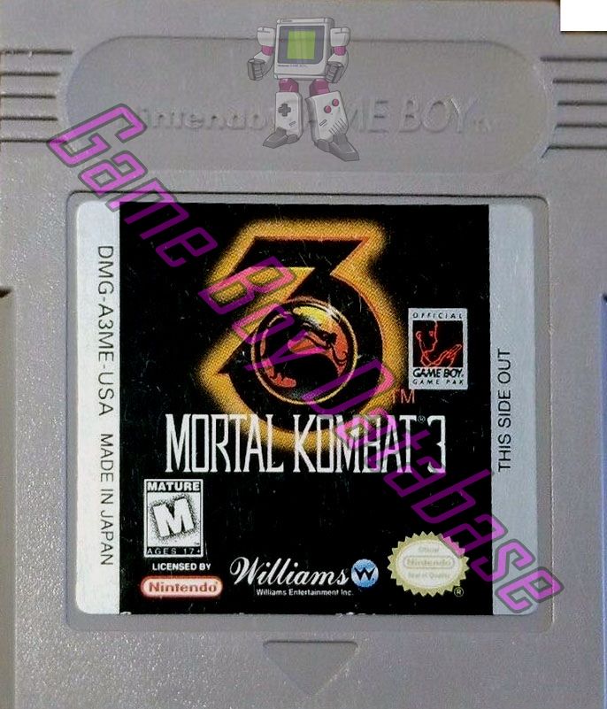 Mortal Kombat 3 USA Cartridge