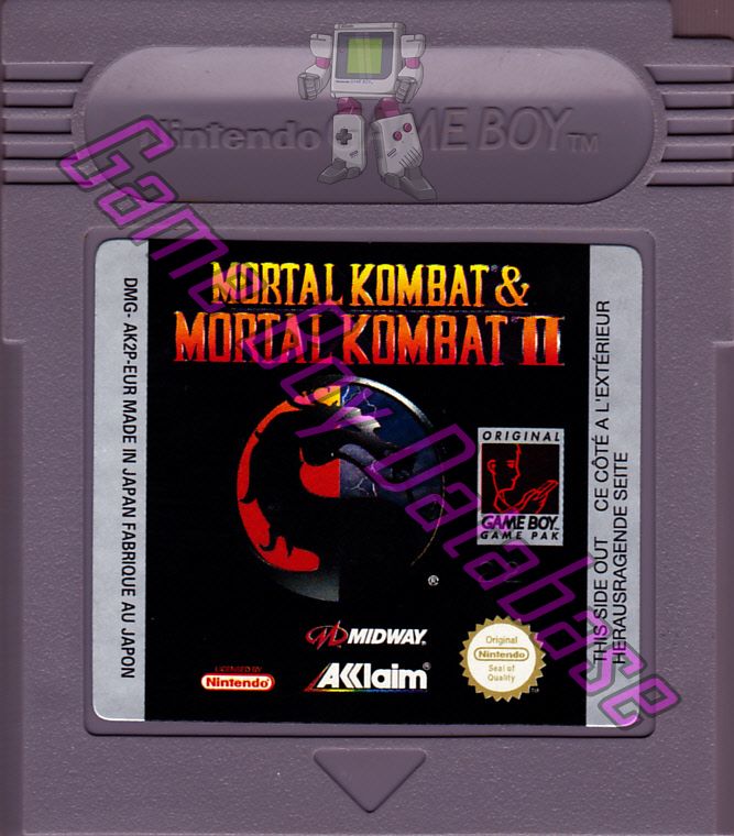 Mortal Kombat & Mortal Kombat II EUR Cartridge