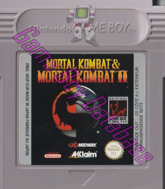 Mortal Kombat & Mortal Kombat II EUR-1 Cartridge