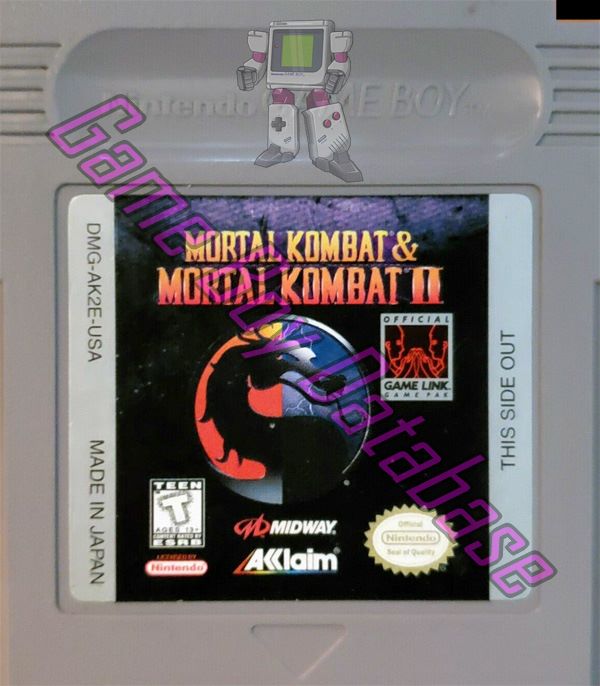 Mortal Kombat & Mortal Kombat II USA Cartridge