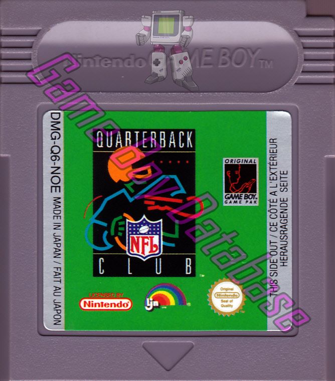 NFL Quarterback Club NOE Cartridge