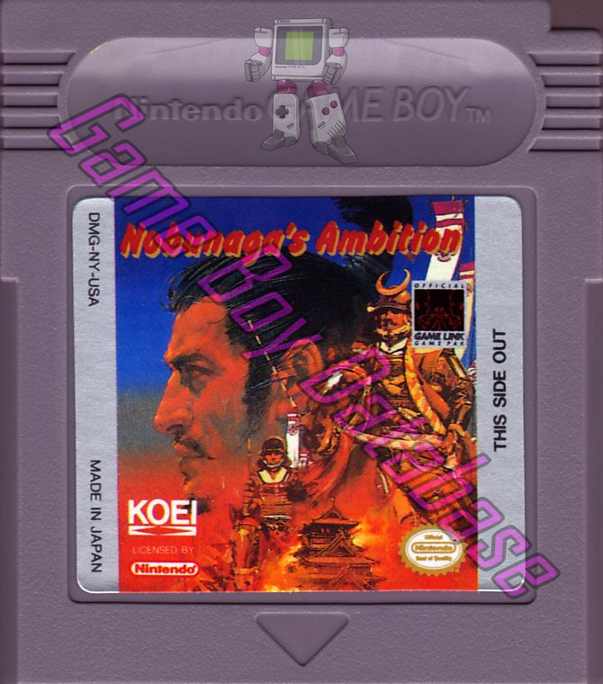 Nobunaga's Ambition USA Cartridge