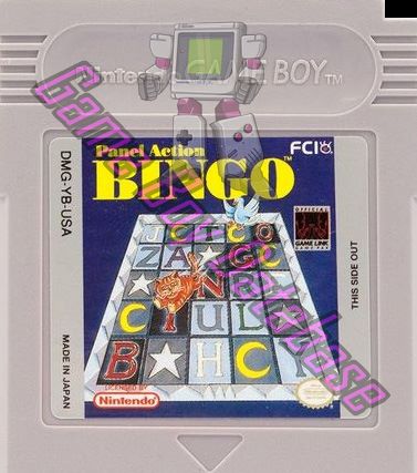 Panel Action Bingo USA Cartridge