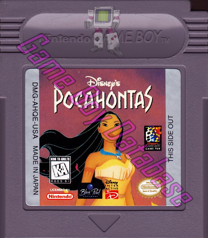 Pocahontas (Disney's) USA Cartridge