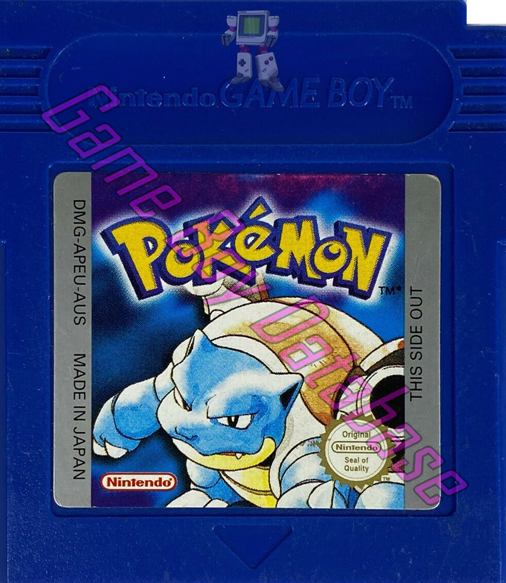 Pokemon Blue Version AUS Cartridge