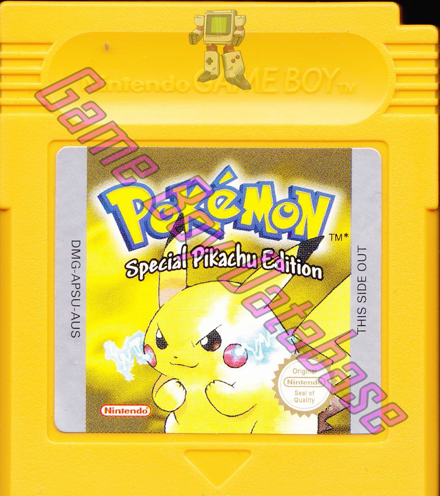 Pokemon Special Pikachu Edition Yellow Version AUS Cartridge