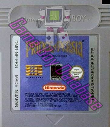 Prince of Persia FRG Cartridge