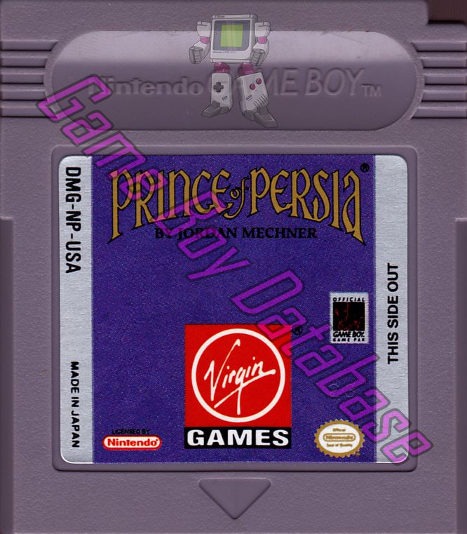 Prince of Persia USA Cartridge