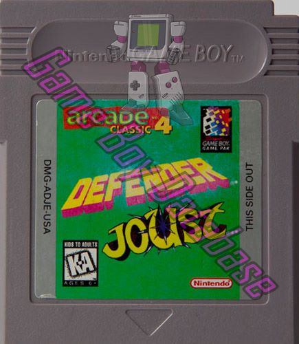 Arcade Classic no.4 Defender - Joust USA Cartridge