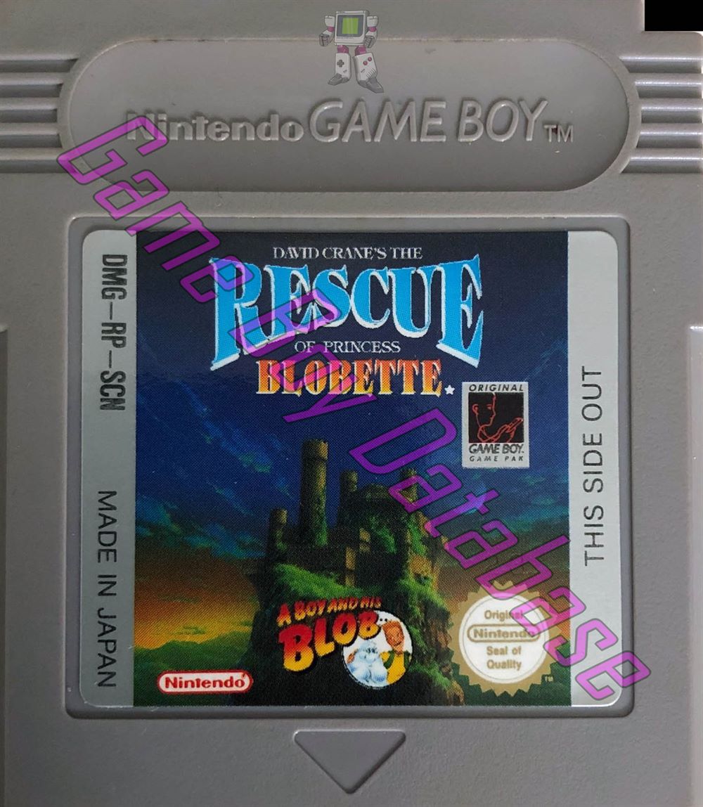 Rescue of Princess Blobette (David Crane's the) SCN Cartridge