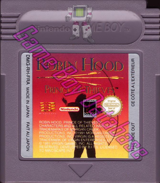 Robin Hood Prince of Thieves FRA Cartridge