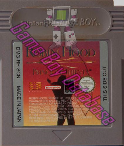 Robin Hood Prince of Thieves SCN Cartridge