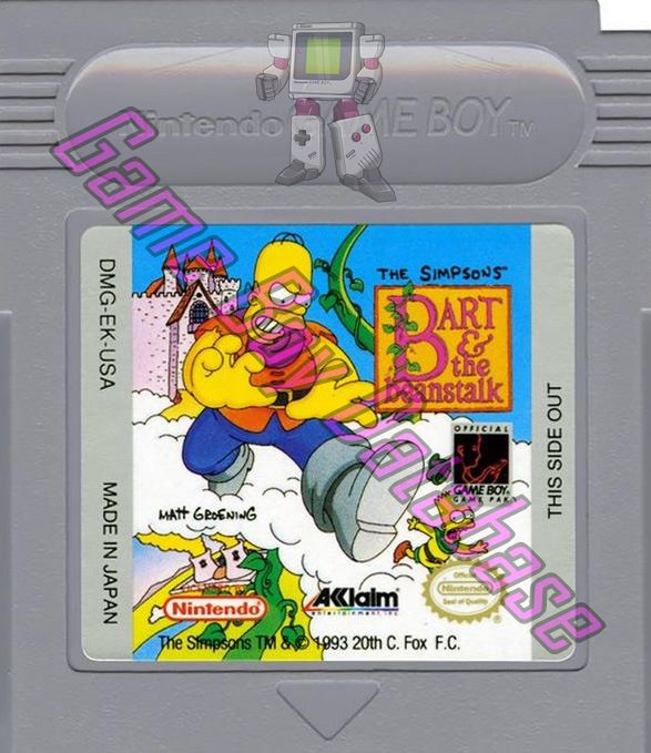 Simpsons Bart & the Beanstalk (the) USA Cartridge