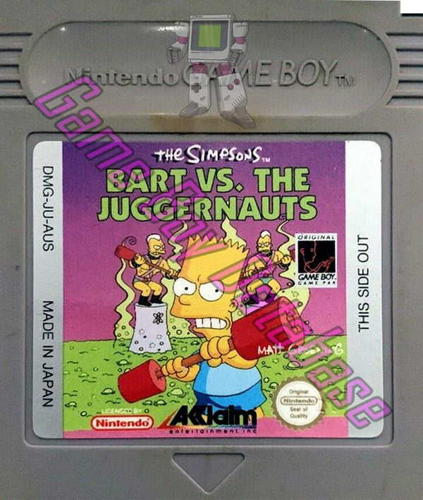 Simpsons Bart vs. the Juggernauts (the) AUS Cartridge