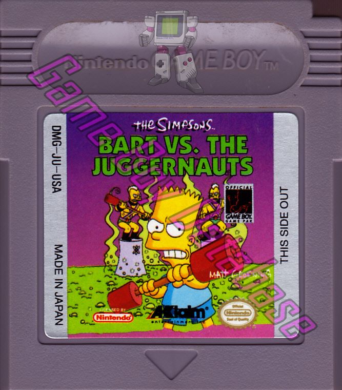 Simpsons Bart vs. the Juggernauts (the) USA Cartridge