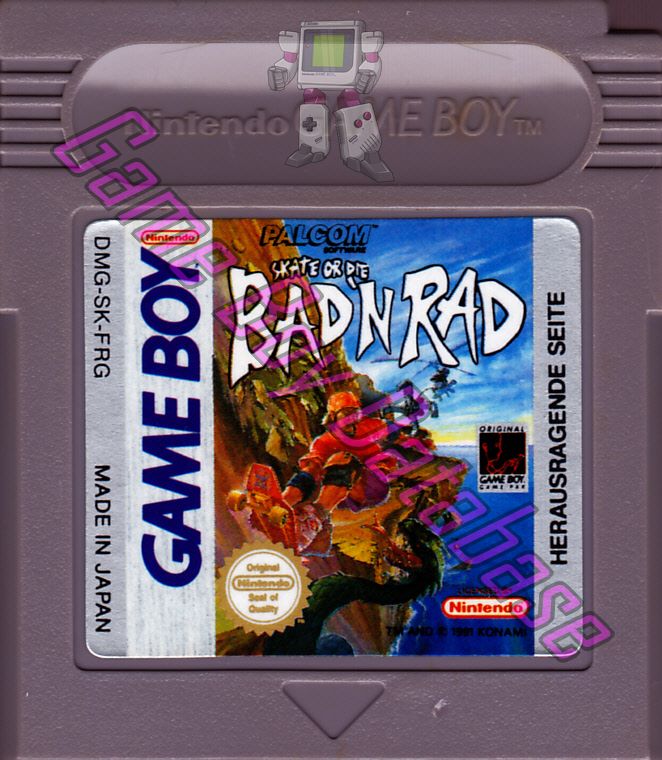 Bad'n Rad (Skate or Die) FRG Cartridge