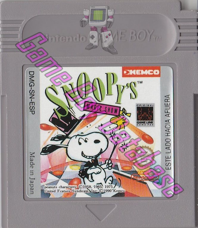 Snoopy's Magic Show ESP Cartridge